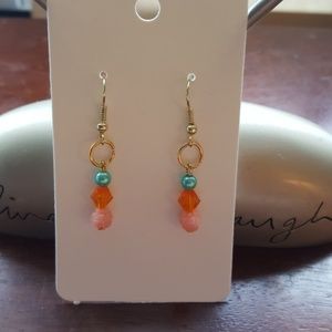💎One Of A Kind Statement Earrings💙🍊🌹
